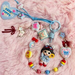 Adorable Keychain/Bag Charm With “Zorra Sister” Figure and Accessories